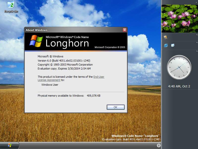 Windows Code Longhorn Build 5048 Download