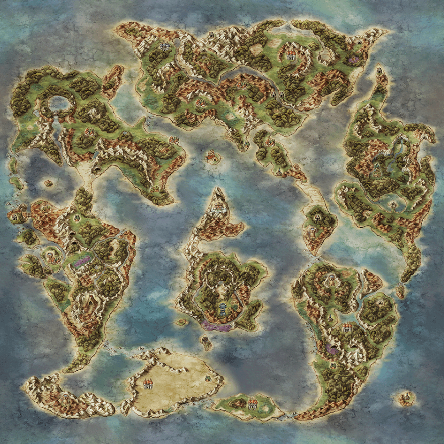 Dragon Quest V mapa