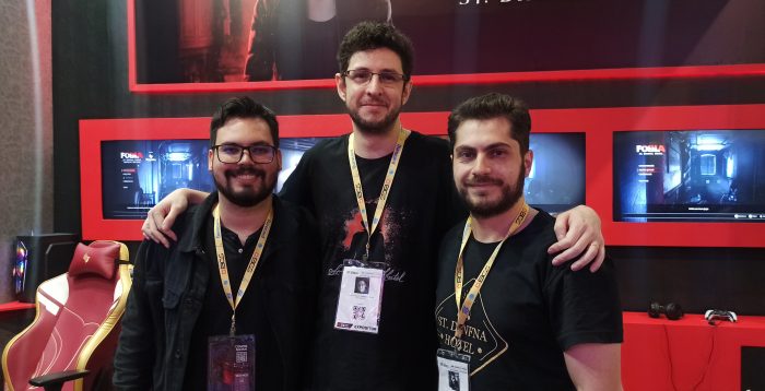 Devs de Fobia no estande da BGS 2022