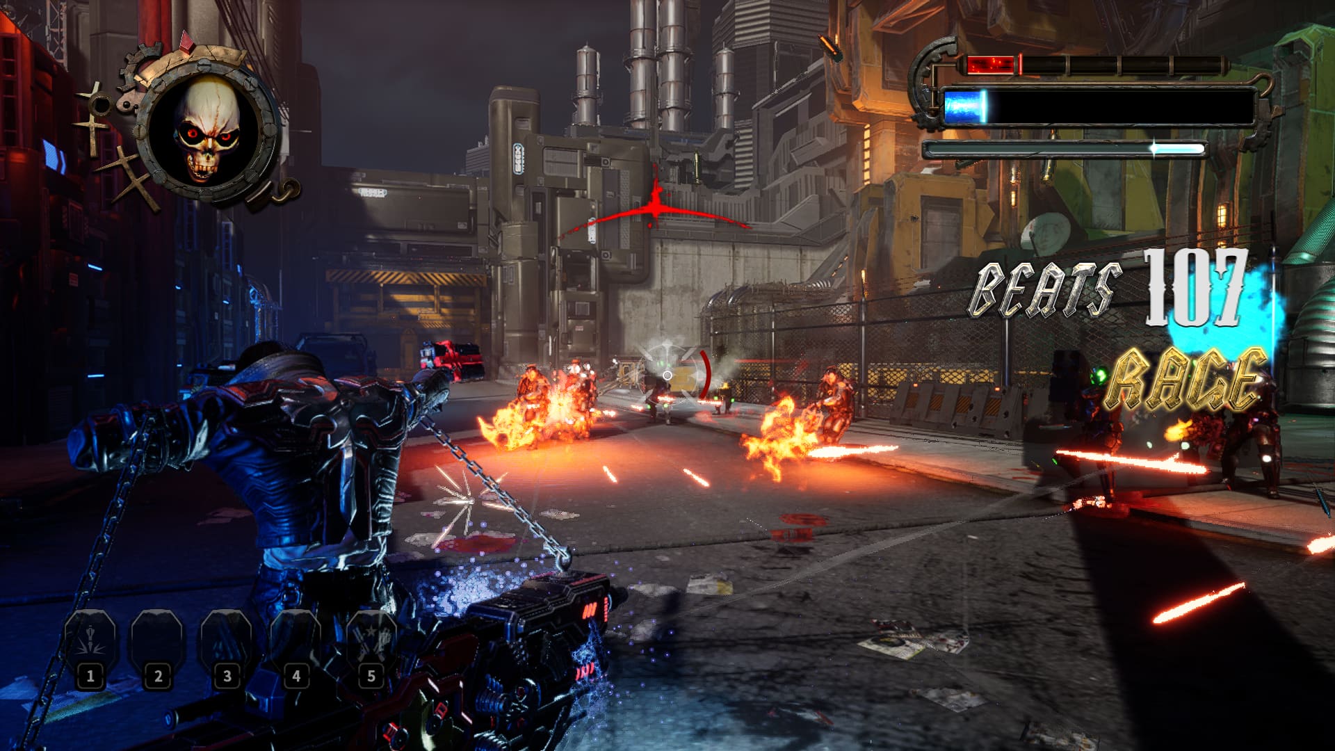 Gungrave G.O.R.E Análise tiroteio 2