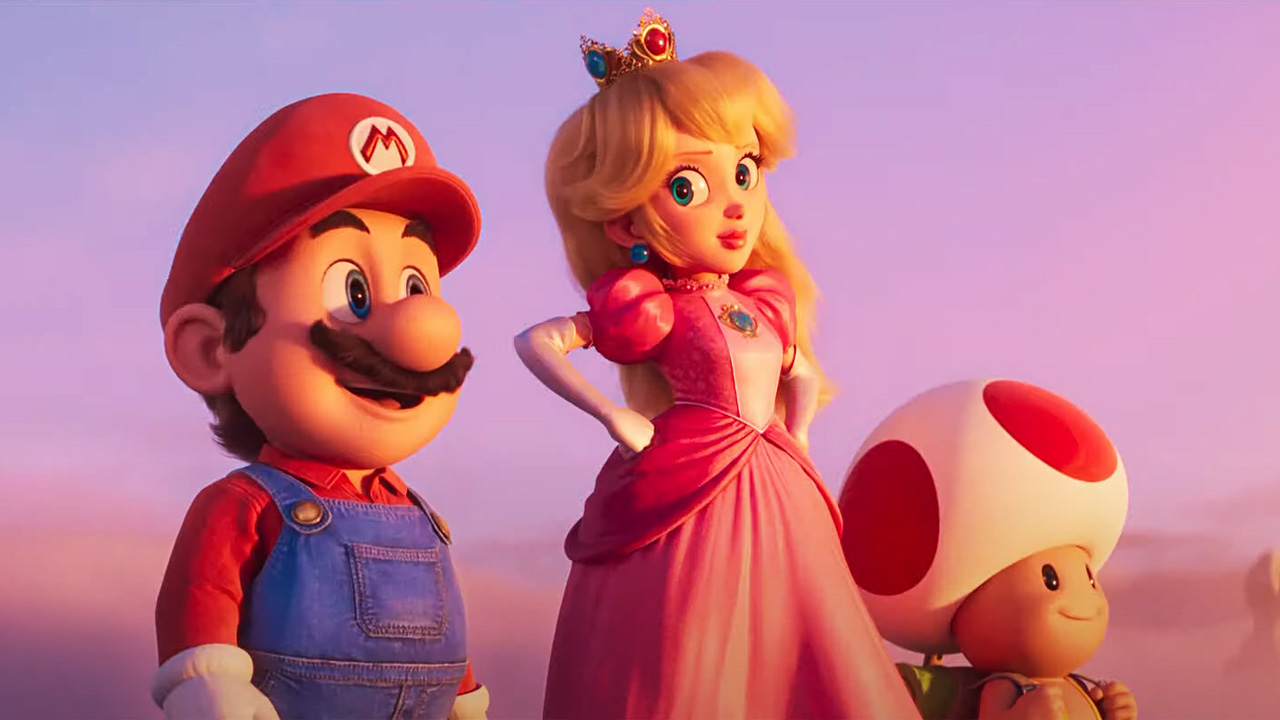 Filme do Mario - Mario, Peach e Toad