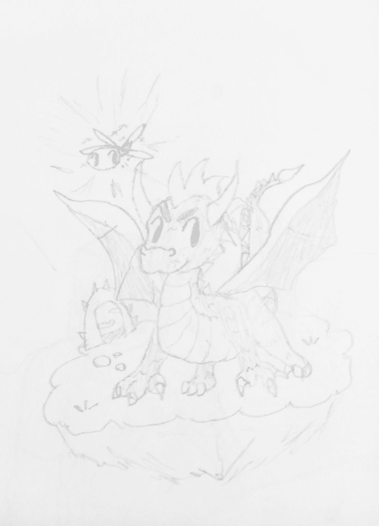 Spyro the Dragon fanart by @rosiemymelody