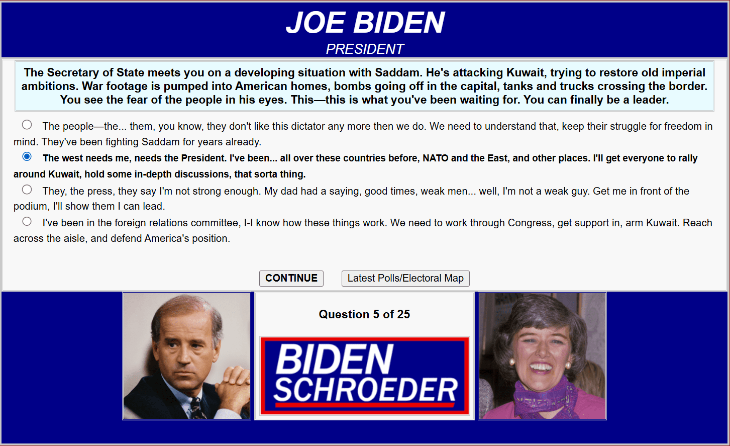 BIG DEAL '92 (2024, The Campaign Trail mod)