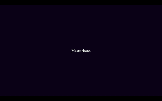 Many Nights a Whisper análise - "Masturbate."