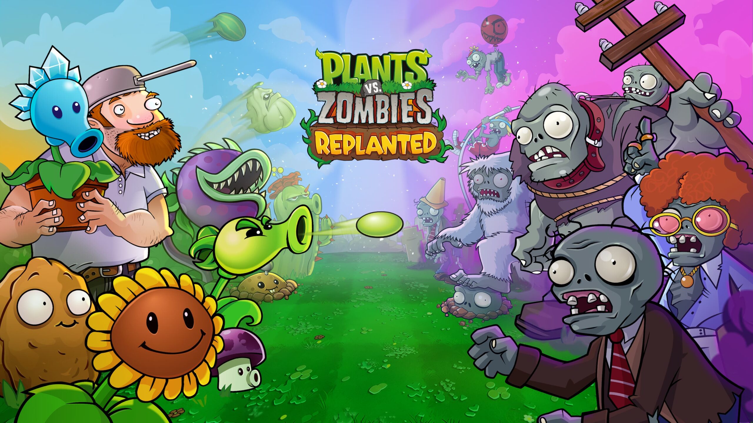 Key Art de Plants vs. Zombies: Replanted